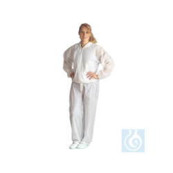 neoLab® protective overall made of Tyvek without...