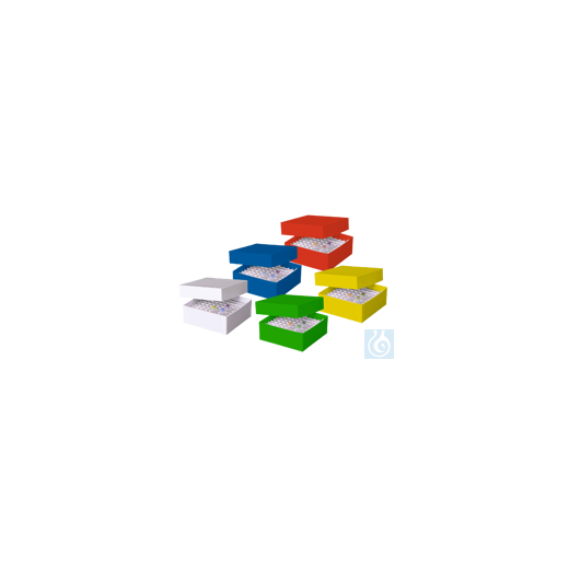 neoLabLine® cryo storage box economy, yellow, 133x133x50 mm