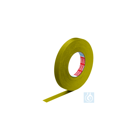 neoLab® fabric adhesive tape, yellow, 19 mm wide, 50 m/roll