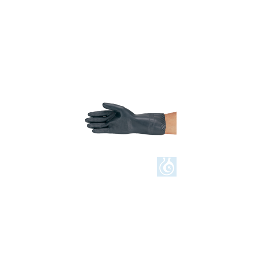 neoLab® Säureschutz-Handschuhe schwarz, Gr. 9 1/2 - 10, Paar