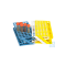 neoLab® test tube rack blue, ABS plastic, Z-shape, Ø: 17 mm