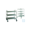 neoLab® stainless steel transport trolley, 4 shelves, 90 x 60 x 126 cm