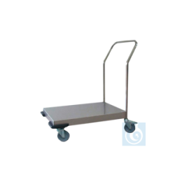 neoLab® stainless steel platform trolley 820 x 545...