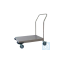 neoLab® stainless steel platform trolley 820 x 545 mm, 4 swivel castors