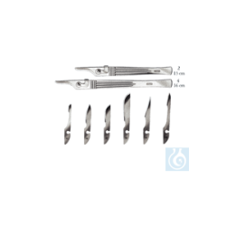 neoLab® stainless steel scalpel handle, 130 mm lg.
