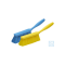 neoLab® dustpan, 300 x 320 x 50 mm, PP, blue