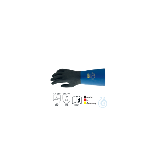 neoLab chemical protective gloves Rubiflex blue, size 10, pair