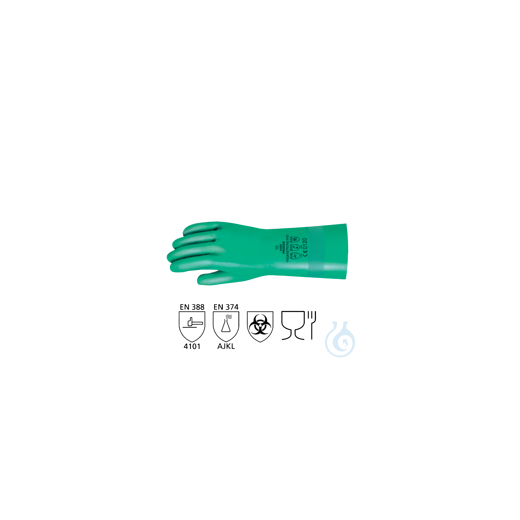 neoLab protective gloves nitrile green, size 8, Profastrong NF33, pair