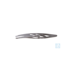 neoLab® forceps, curved, tip 3 mm wide, 90 mm long