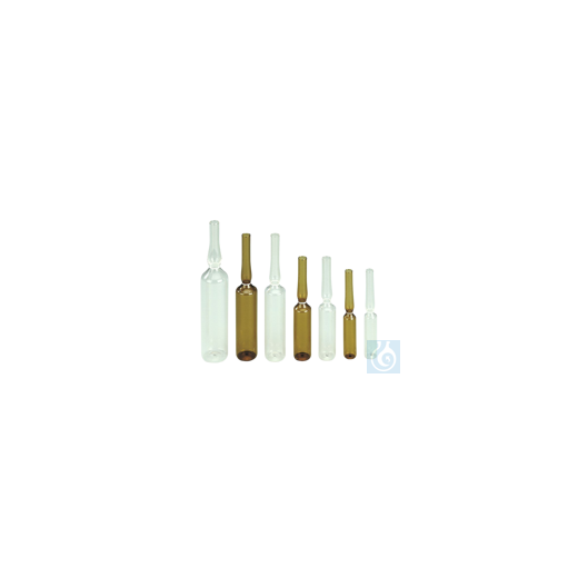 Spießampullen aus Fiolax Braunglas, 5 ml, 83x14,75mm, 343 St./Pack