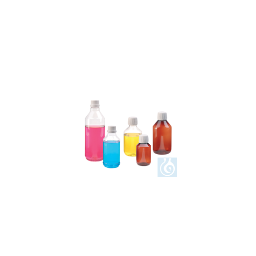 neoLab® PET-Enghalsflaschen braun 250 ml