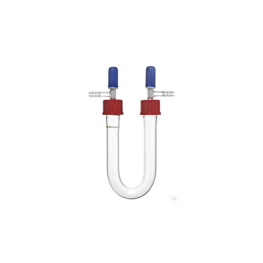 U-tube with 2x GL 25 and PTFE valves 0 - 3 mm