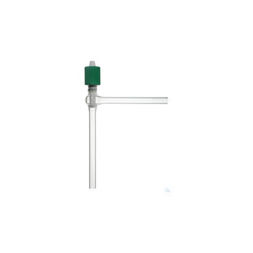 High-vacuum angle valve, 0 - 8 mm, with PTFE spindle