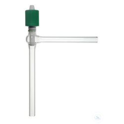 High-vacuum angle valve, 0 - 10 mm, with PTFE spindle