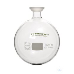 Receiving flasks, 3000 ml, round, with KSS 35, coated