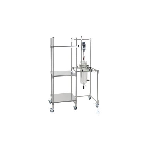 Rack with flange support DN 200, with lateral attachment,