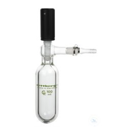 Reaktionsrohr, 250 ml, mit PTFE-Ventil Durchlass 0-10 mm,...