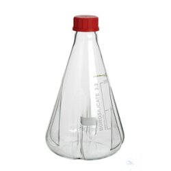 Erlenmeyer flask, 2000 ml, GL 45, with screw cap and 4...