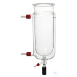 Reaction vessel, 100 ml, DN 60 with groove, tempering...