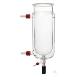 Reaction vessel, 250 ml, DN 60 with groove, tempering...