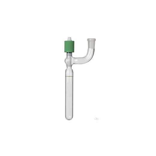 Orifice tube, 100 ml, HV-valve with fine thread 0 - 8 mm, lateral