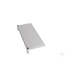 Side shelf, stainless steel, 550 x 300 mm, with 2 holders