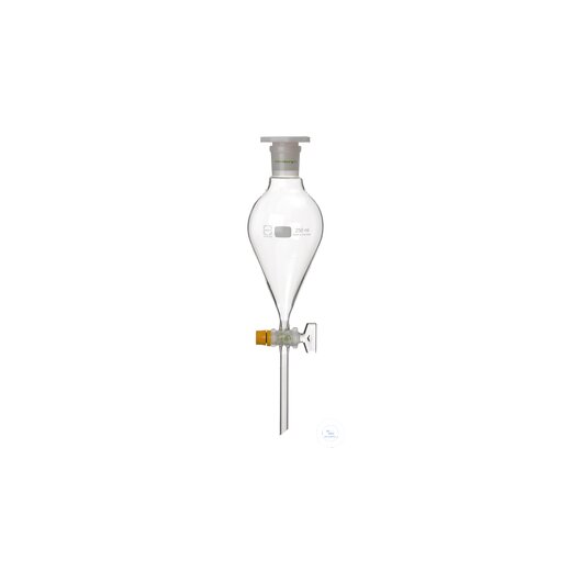 Scheidetrichter, 500 ml, BF, ungrad. , Glasküken NS 14,5/4 mm,
