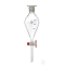Separatory funnel, 50 ml, BF, grad. , PTFE plug NS 12.5/2.5 mm,