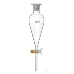 Scheidetrichter, 100 ml, Squibb, grad., Glasküken NS...