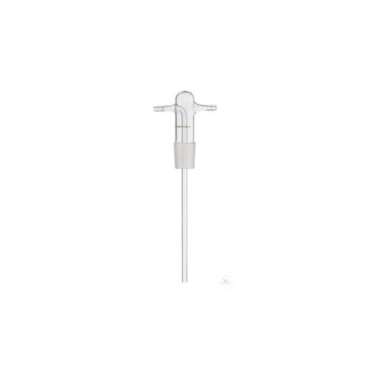 Insert, without glass frit, for gas wash bottle