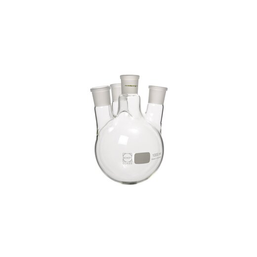 4-Halskolben, 1000 ml, MH NS 45/40, 3x SH NS 29/32 schräg