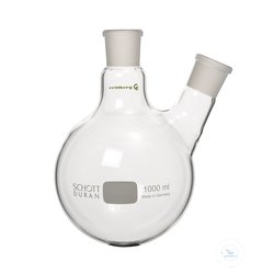 2-neck flask, 1000 ml, MH NS 29/32, SH NS 29/32 (inclined...