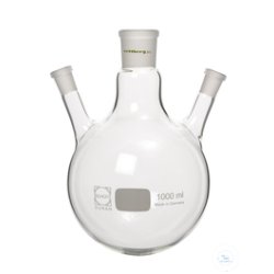 3-neck flask, 25 ml, MH NS 14.5/23, 2x SH NS 14.5/23...