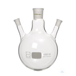 3-neck flask, 100 ml, MH NS 14.5/23, 2x SH NS 14.5/23...