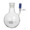 Schlenk flask, 500 ml, sleeve NS 29/32, lateral PTFE-valve 0 - 3 mm, olive 8 mm