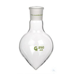 Oval flask, 100 ml, sleeve NS 14.5/23