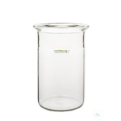 Reaction vessel, 100 ml, DN 60, with groove, cylindrical,...
