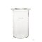 Reaction vessel, 3000 ml, DN 150, with groove, cylindrical, flat bottom