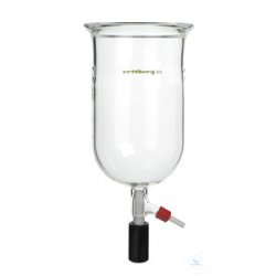 Reaction vessel, 1000 ml, DN 100, with groove,...