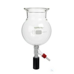 Reaction vessel, 2000 ml, DN 100, with groove, spherical,...