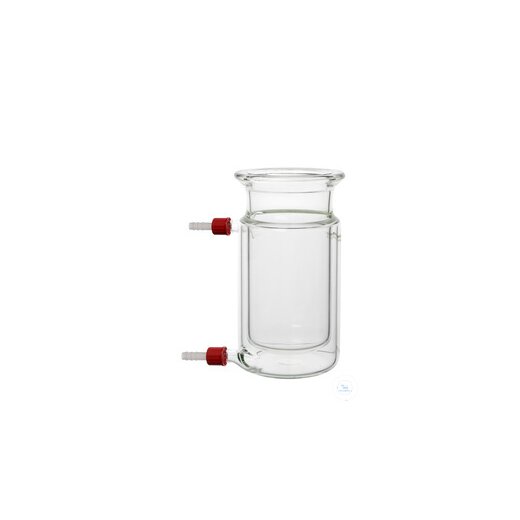 Reaction vessel, 1000 ml, DN 100, with groove, tempering jacket with 2x GL 18