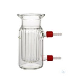 Reaction vessel, 100 ml, DN 60, with groove, flat bottom,...