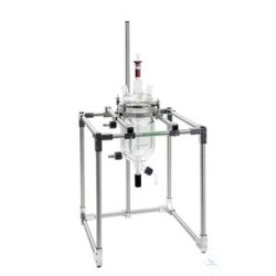 Table frame for reaction vessels up to 6 litres, with...