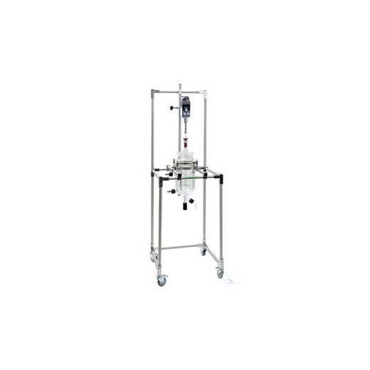 Mobile rack for reaction vessels up to 6 litres, without flange holder,
