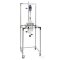 Mobile rack for reaction vessels up to 6 litres, with flange holder