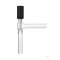 Eck-Hochvakuum-Ventil, mit PTFE-Spindel, Durchlass 0 - 15 mm,