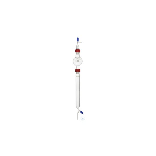 Flash chromatography column, column 600 ml, solvent reservoir