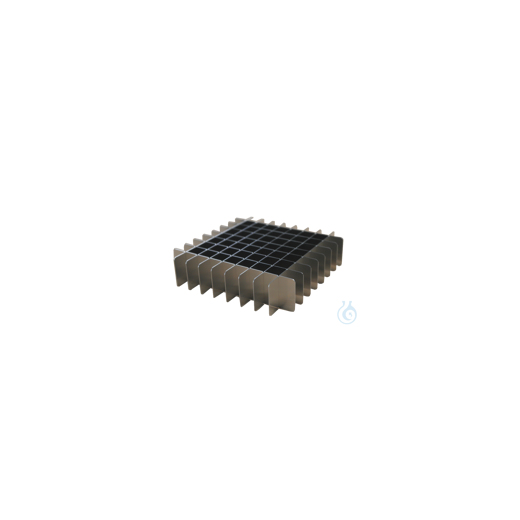 Cryomaster Raster aus Edelstahl 10x10 für Kryobox aus Edelstahl 136x136x53 mm