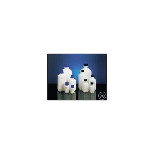EH-Chemikalienfl. HDPE weiß 500 ml quadr. o.V. Gew. Ø 32
