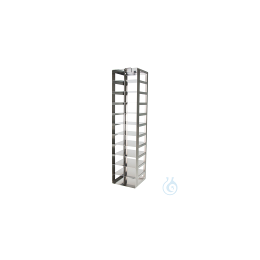 Cryomaster® Truhengestell mit Sicherungsstab für 14 Kryoboxen 136x136x